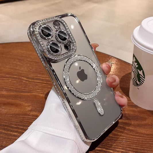 Magnetic with (Compatible MagSafe) Phone Case Embellished