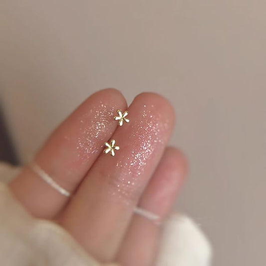Stud Floral Earring Alloy