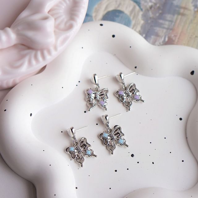 Earring / Clip-On Drop Butterfly