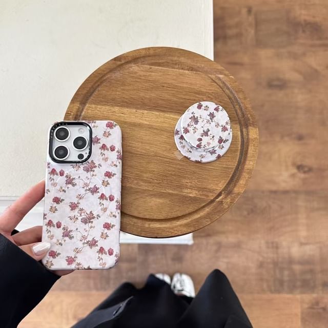 Floral MagSafe) Magnetic Phone (Compatible with Case