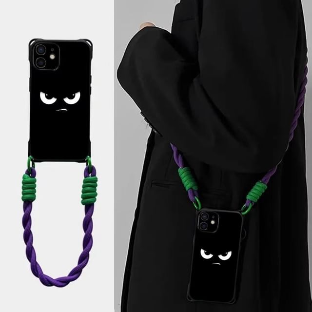 Lanyard Phone Cartoon / Case Eye Set Strap