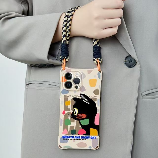 Case Phone / Strap Lanyard Set Cat