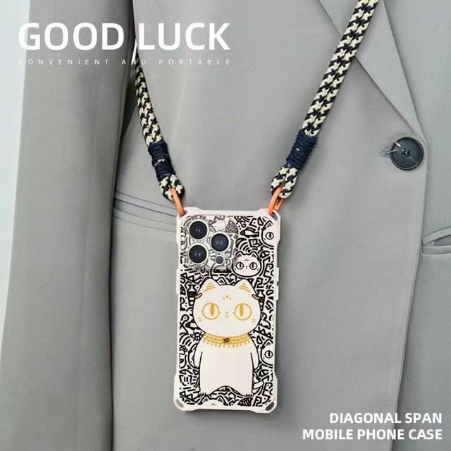 Strap Cat Lanyard Set Phone / Case