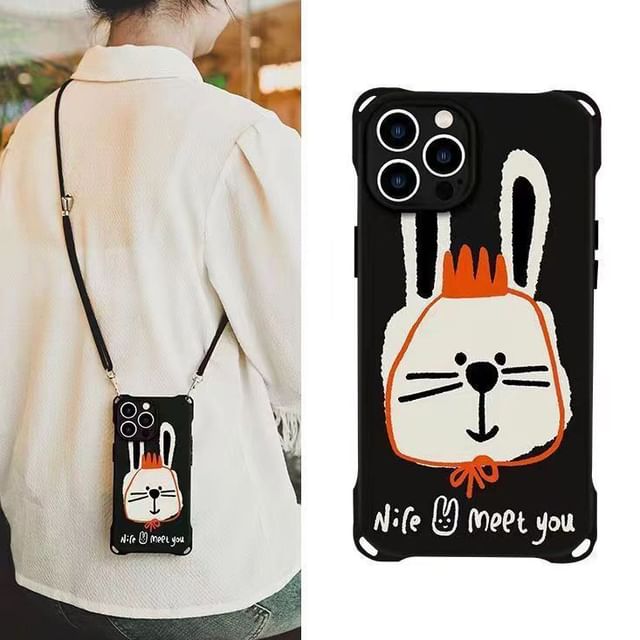 Lanyard Rabbit Phone / Case Set