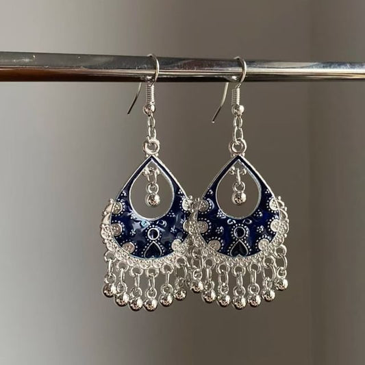 Chandelier Earring Alloy Fringed