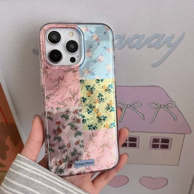 Case Phone Floral Panel