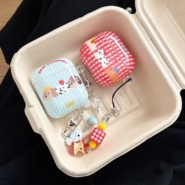 Apple Dog / Plaid AirPods Case Skin Earphone Pro
