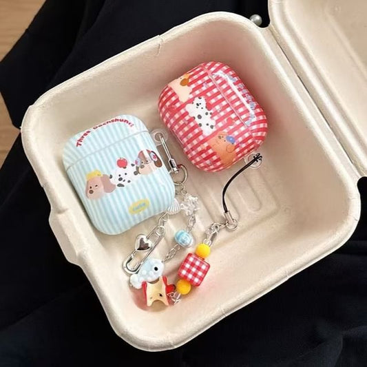 Apple Dog / Plaid AirPods Case Skin Earphone Pro