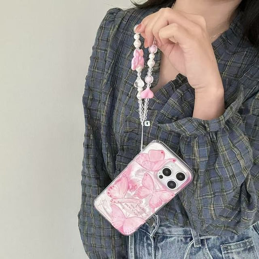 Floral Case Set / Phone Strap
