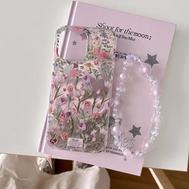 Case / Set Floral Strap Phone