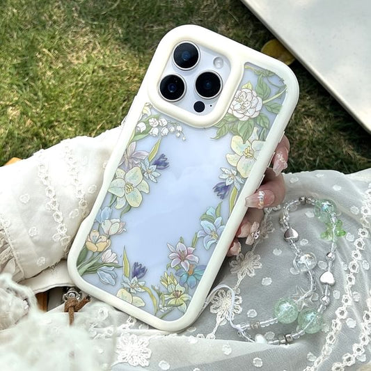 Floral Case Phone Transparent
