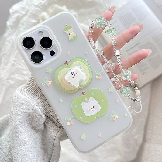 Strap Set Phone / Apple Decoration Case Dog Rotatable Adhesive