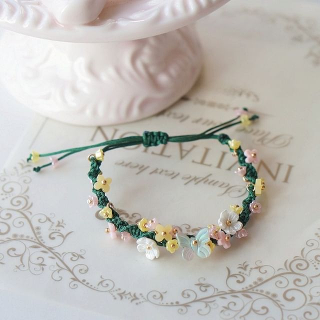 Flower Bracelet String Bead