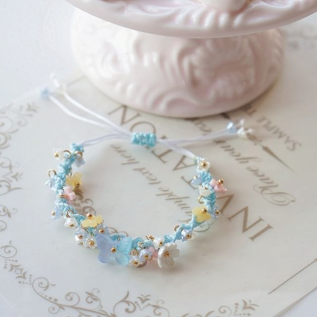 Flower Bracelet String Bead