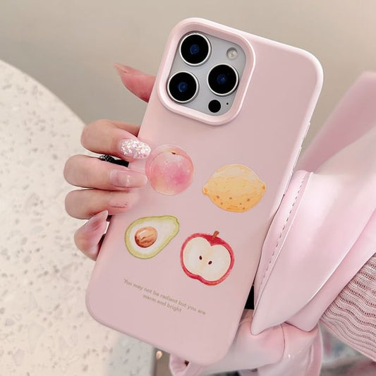 Strap / Print Phone Bead Set Case Fruit