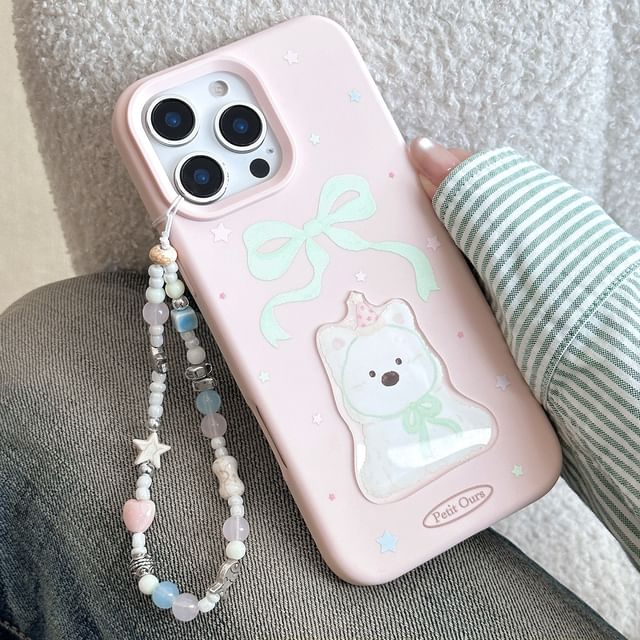 Print / Phone Bead Dog Set Case Strap