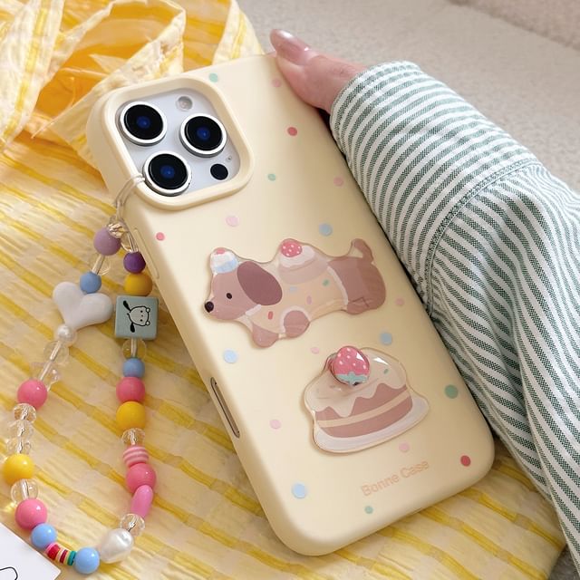 Bead Set Dog Strap / Case Phone Print