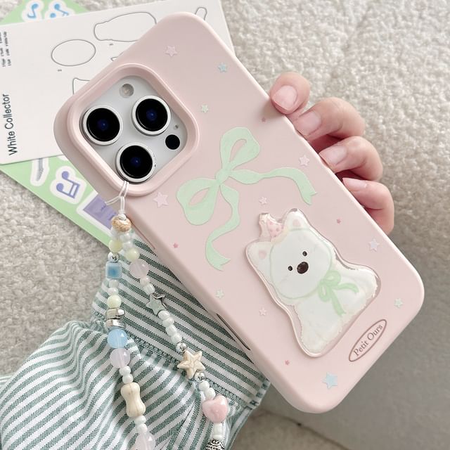 Print / Phone Bead Dog Set Case Strap