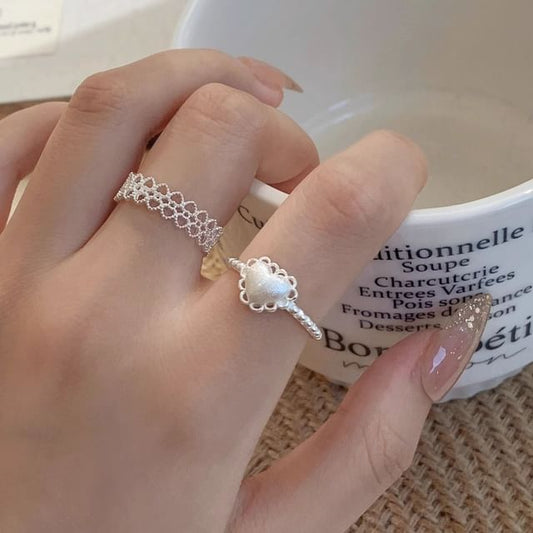 Alloy Heart Open of 2: Ring Set Cutout +