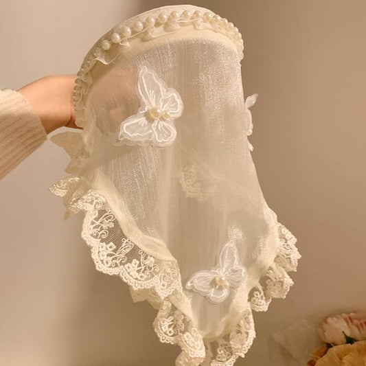 Headband Trim Butterfly Lace Applique
