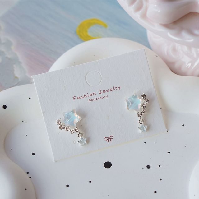 Drop / Crescent Earring Star