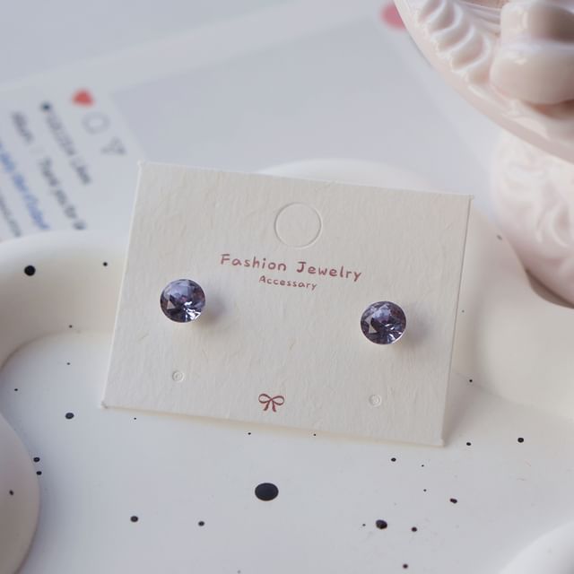 Rhinestone Earring Stud