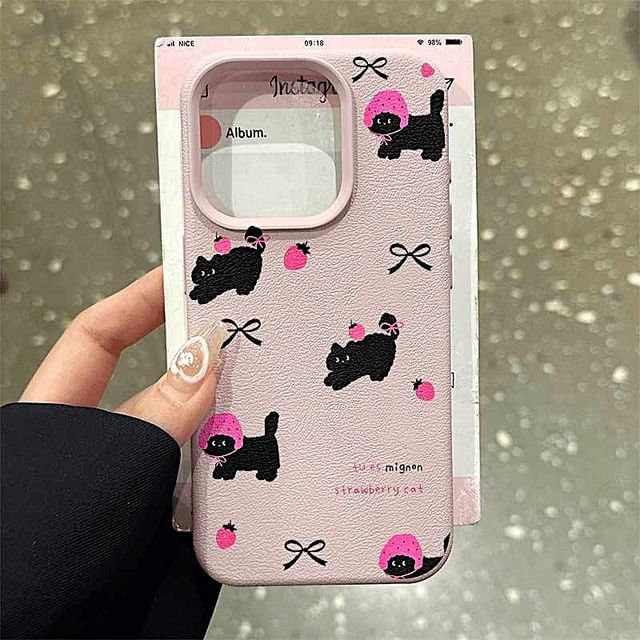 iPhone Cat Print Case