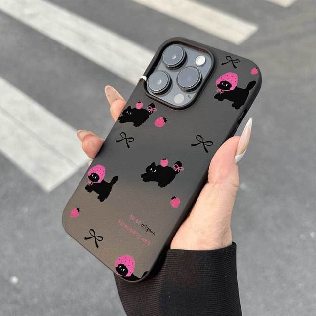 iPhone Cat Print Case