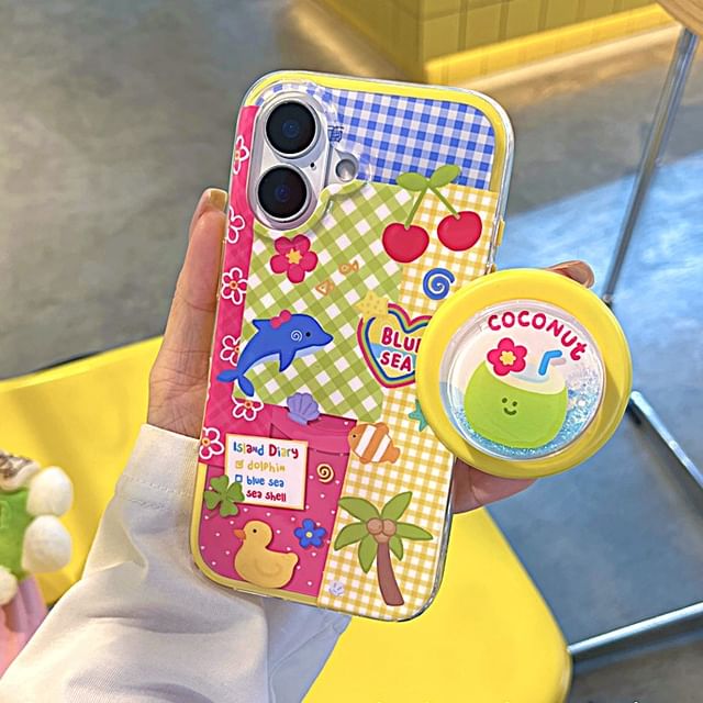 Panel (Compatible MagSafe) Phone Magnetic with Case Cartoon