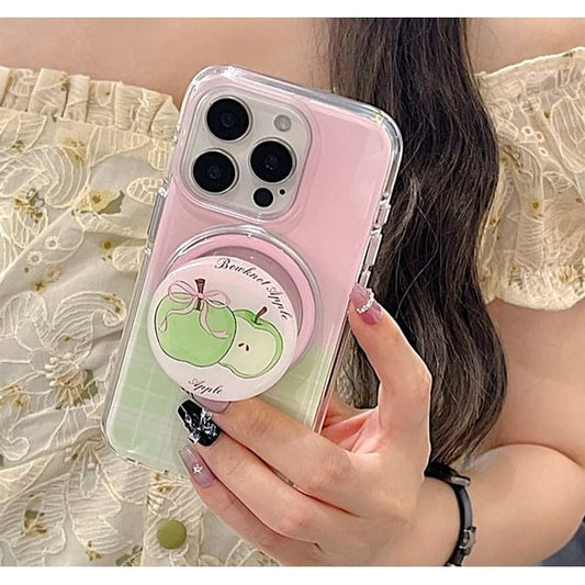 with Magnetic Phone (Compatible Plaid Apple Case MagSafe)