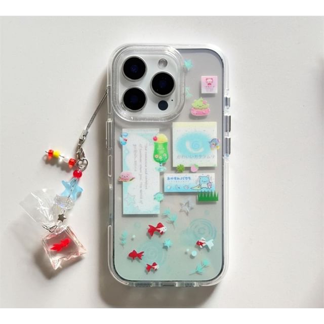 Case Charm Goldfish Set Phone /