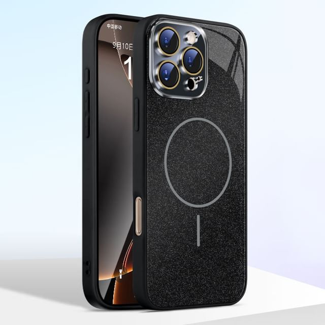 (Compatible Case MagSafe) Magnetic iPhone Glitter with