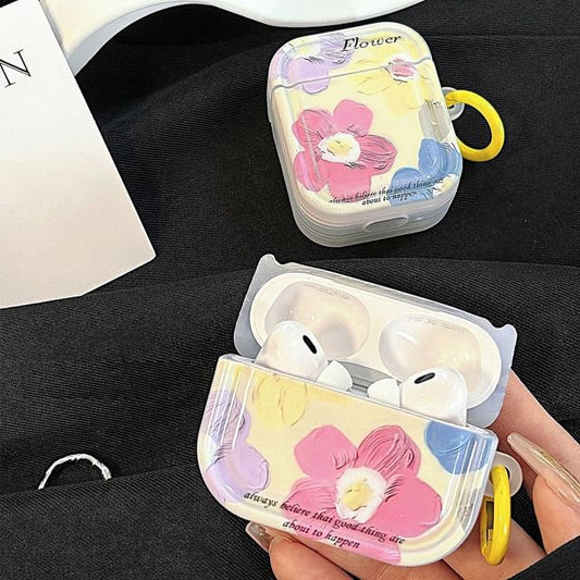 AirPods Floral Pro Print Earphone Skin Case /