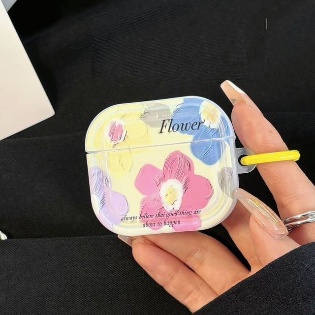 AirPods Floral Pro Print Earphone Skin Case /