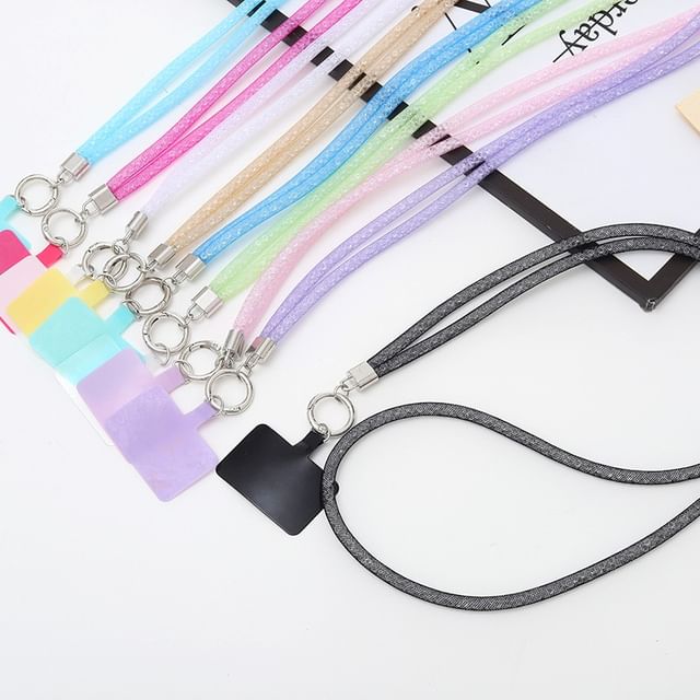 Glitter Phone Pad Lanyard with