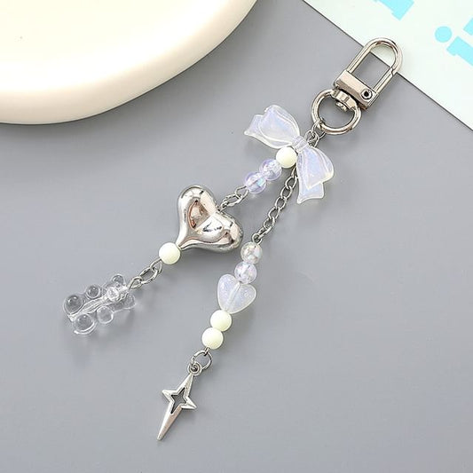 Phone Bow Bear Heart Charm