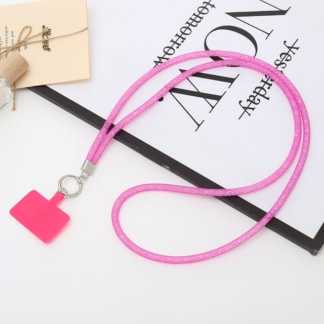Glitter Phone Pad Lanyard with