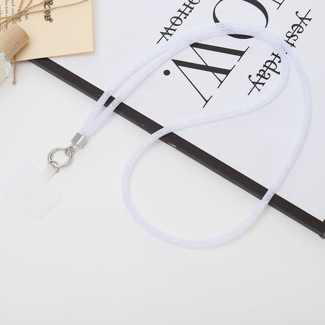 Glitter Phone Pad Lanyard with