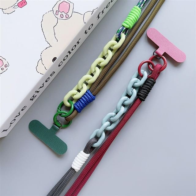 Lanyard Phone Two-Tone Pad with