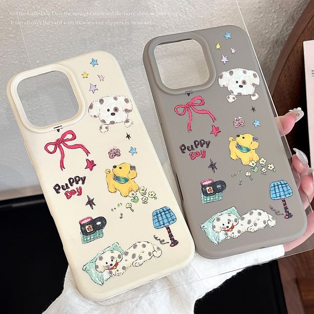 Cartoon Case Phone Dog Print