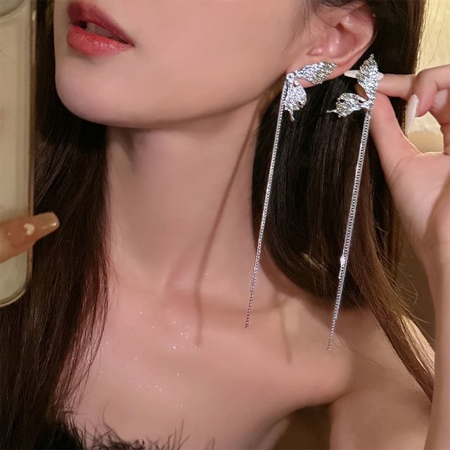 Alloy Earring Threader Butterfly