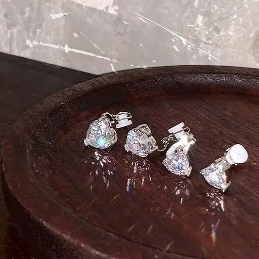 of Ear Rhinestone Cuff Alloy 4: Heart Set