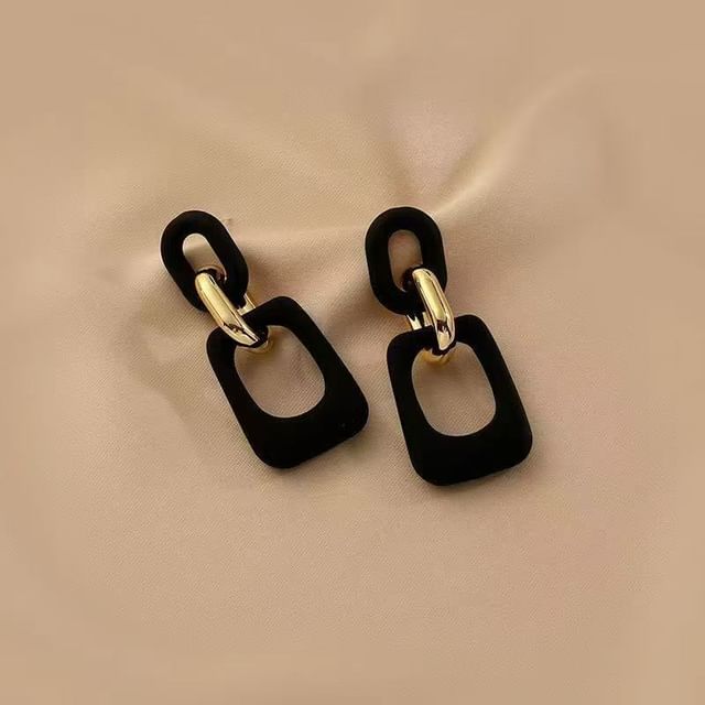 Acrylic Alloy Dangle Geometric Earring