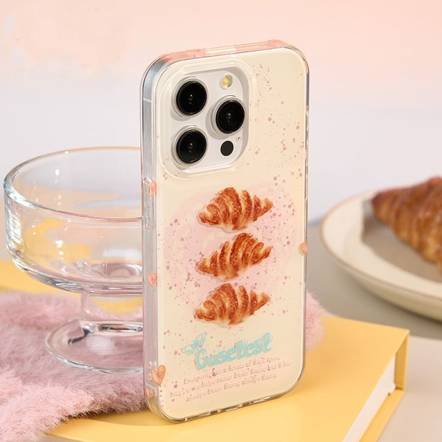 Croissant Print Case iPhone