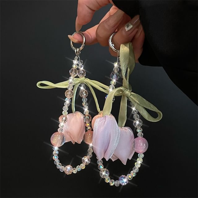 Lanyard Phone Pad with Flower
