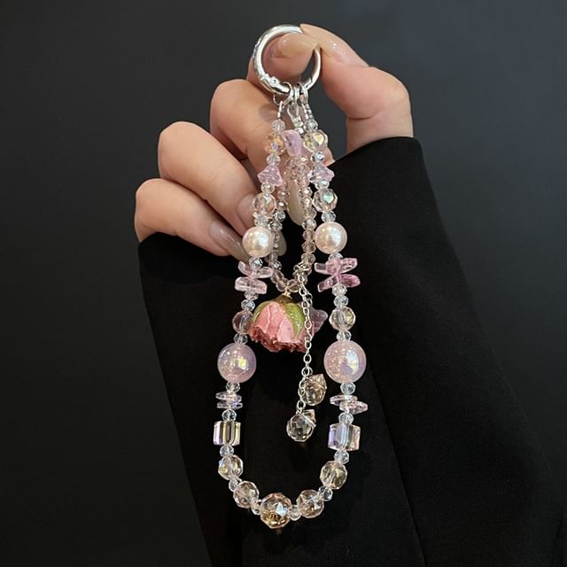 Beaded Lanyard Phone Pad with