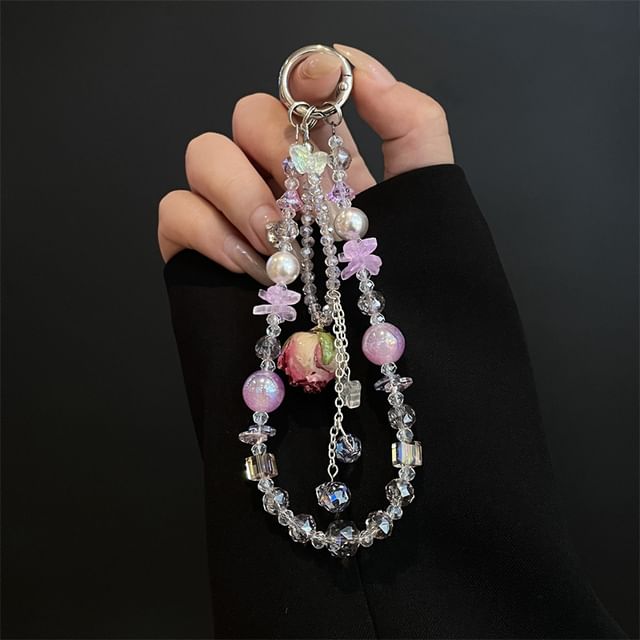 Beaded Lanyard Phone Pad with