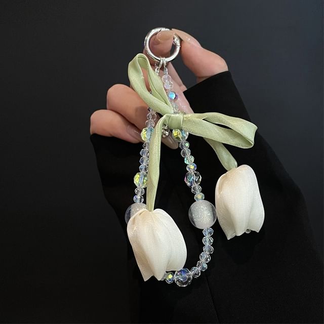Lanyard Phone Pad with Flower