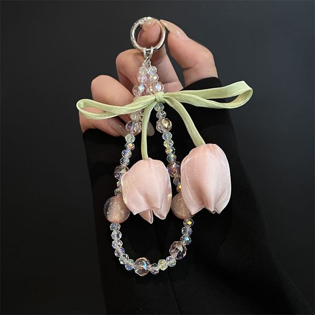 Lanyard Phone Pad with Flower