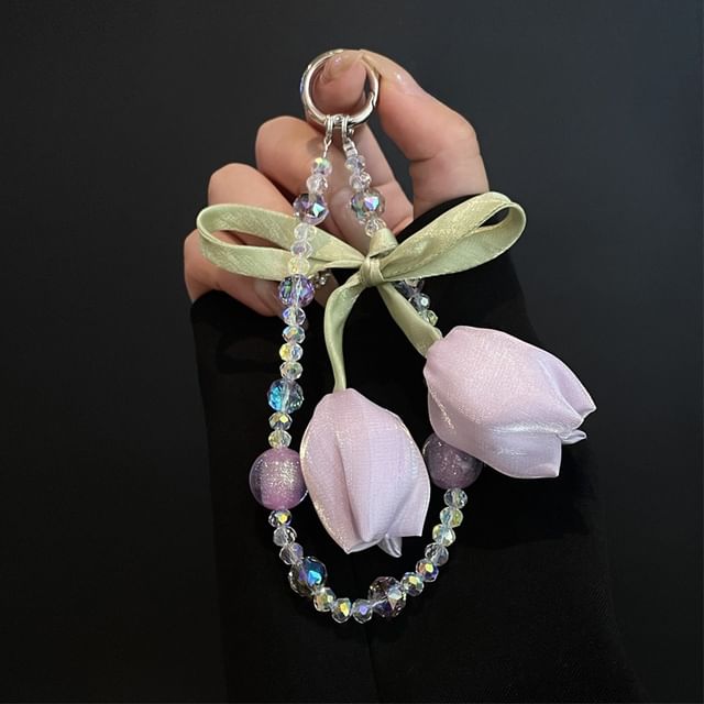 Lanyard Phone Pad with Flower